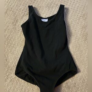 Girls size L Capezio black leotard